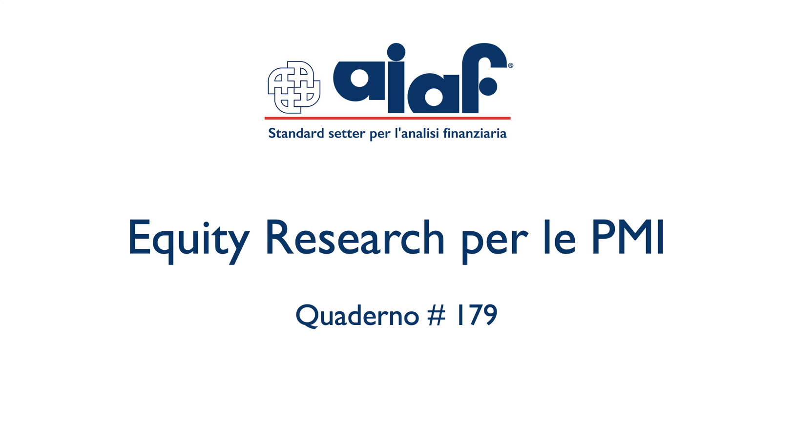 Equity Research per le PMI - Q. #179